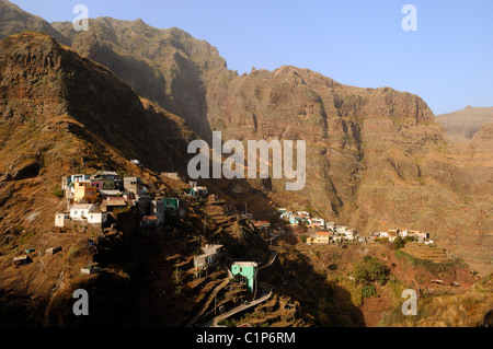 Kapverden Insel Santo Antao, Fontainhas Dorf Stockfoto