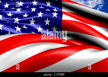 Flagge der USA Stockfoto