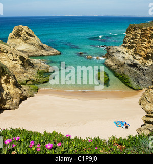 Paar am Strand Stockfoto