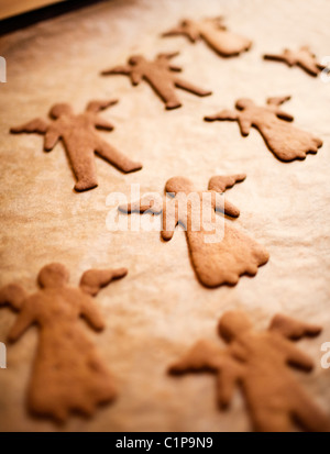 Nahaufnahme der Engel geformt Lebkuchen Stockfoto