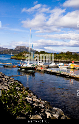 Schottland, Plockton, Angelboote/Fischerboote im Hafen Stockfoto