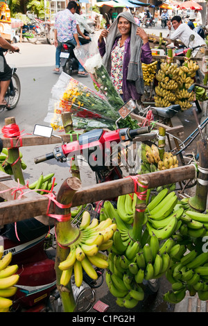 Garküche, Phnom Penh, Kambodscha Stockfoto