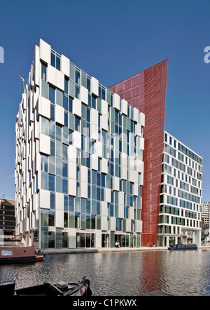 Carmine Gebäude in Merchant Square, Paddington Basin, entworfen vom Architekten Mossessian & Partner. Stockfoto