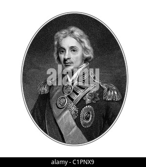 Horatio Nelson 1758 1805 englische Admiral Illustration aus einer Gravur Stockfoto