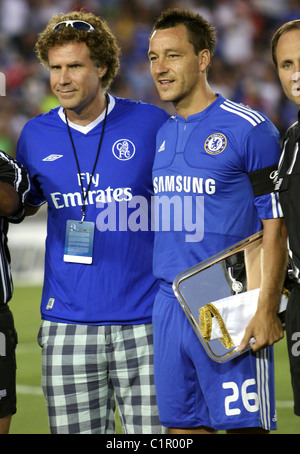 Wird Ferrell und John Terry Chelsea V Inter Mailand an der Rose Bowl Pasadena, California - 21.07.09 Stockfoto