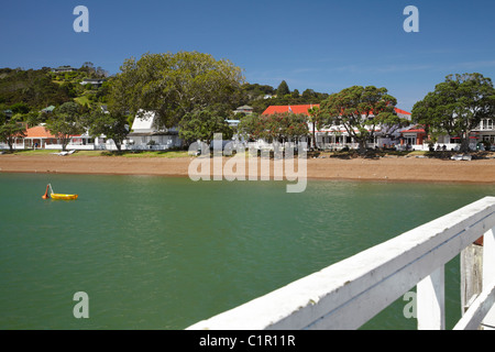 Russell am Wasser, gesehen vom Hafen, Bay of Islands, Northland, Nordinsel, Neuseeland Stockfoto