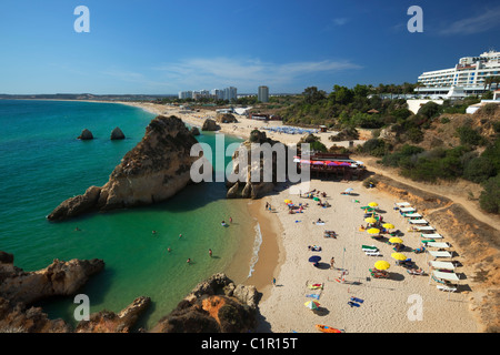 Blick über den Strand von Alvor Stockfoto