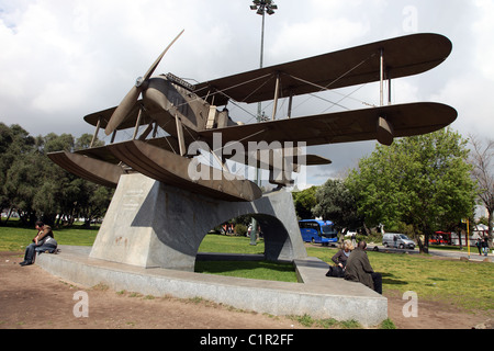 Monumant, die erste portugiesische Transatlantik-Flug Piloten 1922, Gago Coutinho und Sacadura Cabral; Belem, Lissabon Stockfoto