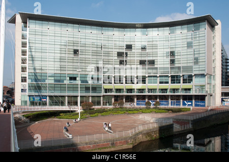 Die Lowry-5-Sterne-Hotel am Ufer des Fluss Irwell, Salford, Greater Manchester. Stockfoto