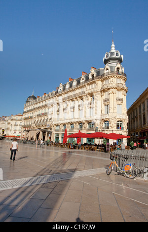 Plaza le Comedie, Montpellier, Herault, Frankreich Stockfoto