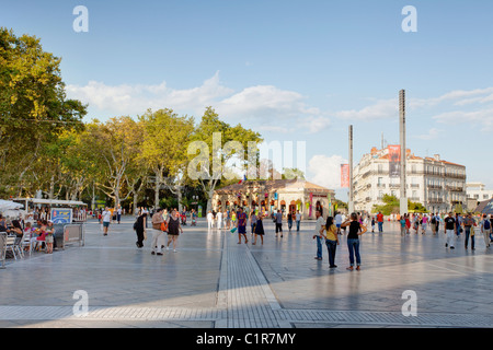 Plaza le Comedie, Montpellier, Herault, Frankreich Stockfoto