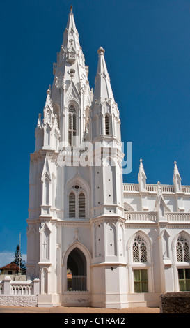 Our Lady of Lösegeld Church, erbaut im gotischen Stil mit portugiesischen Einfluss 1914 in Kanyakumari Stockfoto