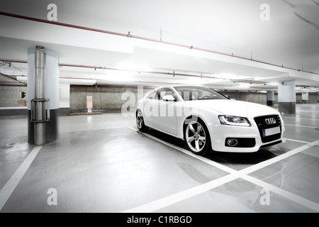 Audi A5 Coupé weißer Sportwagen Stockfoto