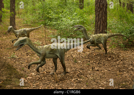 Dinosaurier im Themenpark Stockfoto