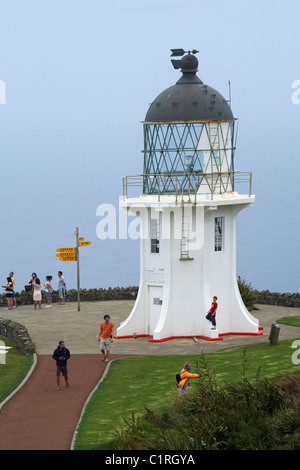 Leuchtturm, Cape Reinga, Norden, Northland, Nordinsel, Neuseeland Stockfoto