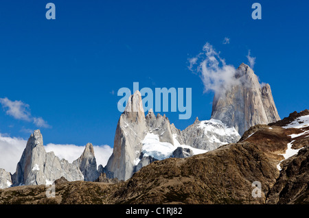 Torre Los Cerros, Nationalpark Los Glaciares, Patagonien, Argentinien Stockfoto