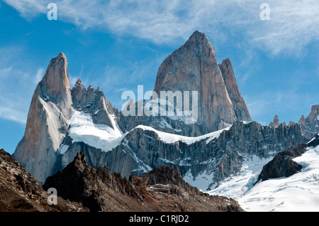 Torre Los Cerros, Nationalpark Los Glaciares, Patagonien, Argentinien Stockfoto