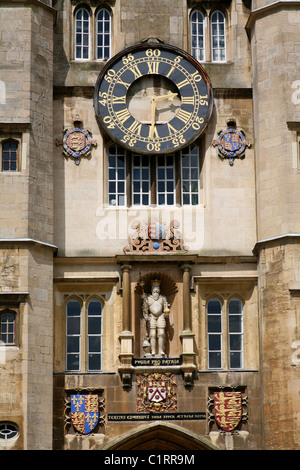 Universität Cambridge, Trinity College clocktower Stockfoto