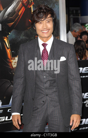 Lee Byung Hun Los Angeles Screening von "G.I.JOE:The Rise of Cobra" statt, an der Graumans Chinese Theater Hollywood, California Stockfoto