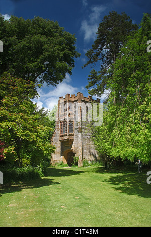 Der Abt Veranda - die einzigen Überreste der ein 10. Jahrhundert Benediktiner-Abtei in Cerne Abbas, Dorset, England, UK Stockfoto