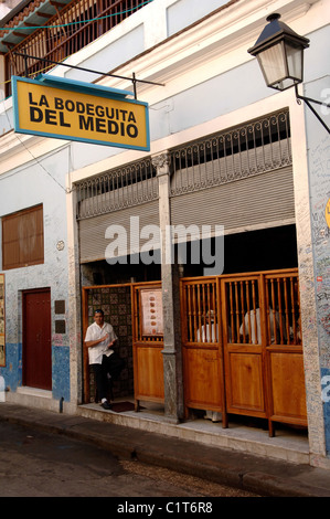 Bar La Bodeguita del Medio Havanna Kuba Stockfoto