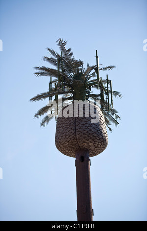 Handy-Zelle Turm geschmückt wie eine Palme Henderson, NV. Stockfoto