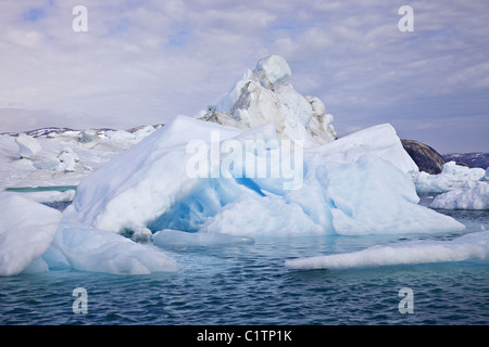 Eisschollen im Sermilik fjord Stockfoto