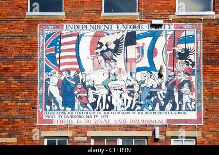Independent Labour Party Wandbild Bradford West Yorkshire England Stockfoto