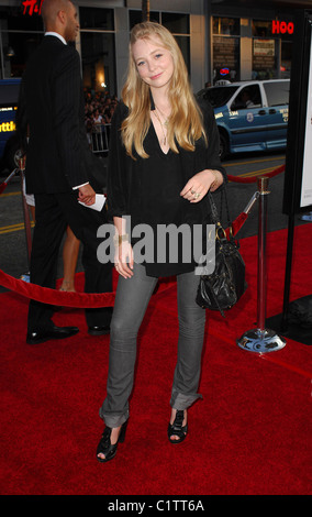 Portia Doubleday Los Angeles Premiere von Inglourious Basterds Premiere statt im Grauman Chinese Theatre - Ankünfte Stockfoto