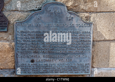 San Luis Obispo, Kalifornien. Alte Mission San Luis Obispo de Tolosa. Stockfoto