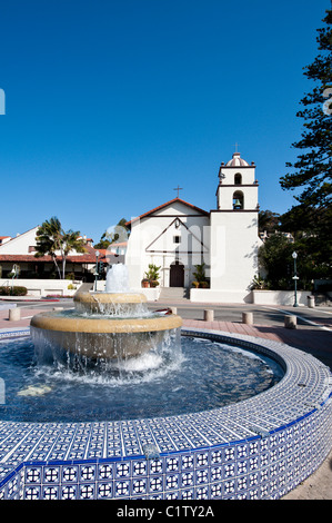 Ventura, Kalifornien. Brunnen an der Old Mission San Buenaventura. Stockfoto