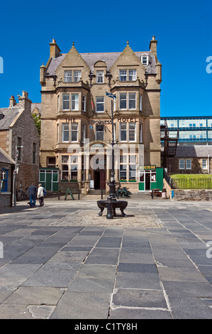 Stromness Hafen Bereich mit dem Stromness Hotel auf Orkney Festland in Schottland Stockfoto