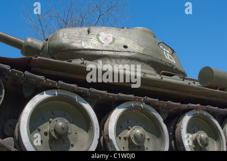 T34 sowjetischer Panzer in Georgijewsk Russland Stockfoto