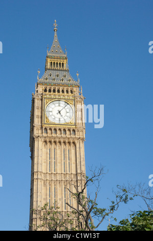 Der Uhrturm Big Ben in London Westminster Stockfoto