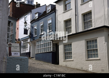 Malerische Kai Hill in Lymington Hampshire Stockfoto