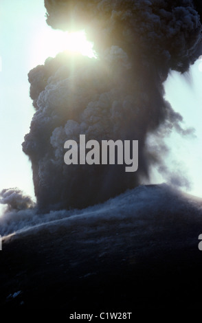 Indonesien Anuk Krakatoa Eruption 1979 Anak Krakatoa Island in Caldera entstand 1883 durch den Ausbruch von Krakatoa Stockfoto