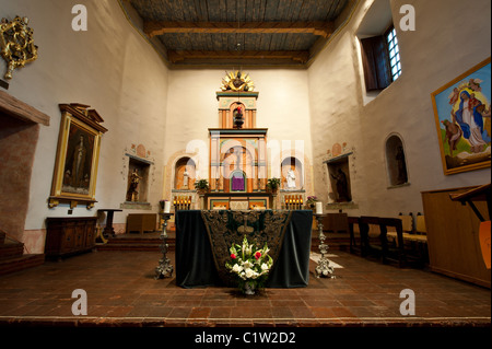 San Diego, Kalifornien. Mission Basilica San Diego de Alcala. Stockfoto