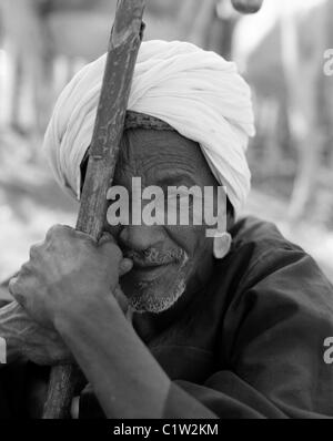 Kamel Trader, Kamelmarkt, Daraw, Oberägypten Stockfoto