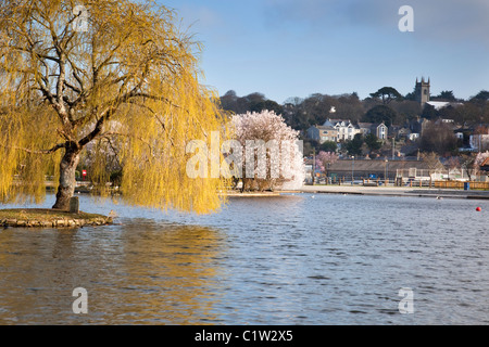 Helston Bootfahren See; Cornwall Stockfoto