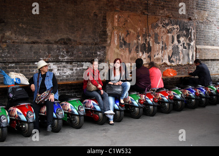 Ein Café in der Camden Lock Village im Nord-London, England. Stockfoto