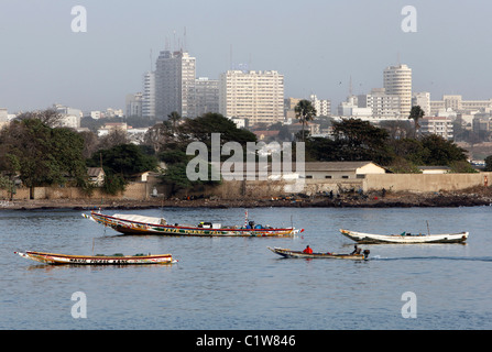 Senegal: Skyline von modernen Dakar Stockfoto