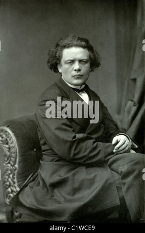 Porträt von Anton Rubinstein (1829-1894) Russisch-jüdischer Pianist, Komponist und Dirigent. Woodburytype Stockfoto