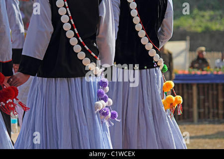 Yobin-Stämme bei Namdapha Öko-Kultur-Festival, Miao, Arunachal Pradesh, Indien Stockfoto