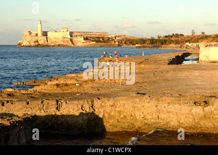 Blick entlang der Malecon Havanna-Kuba Stockfoto