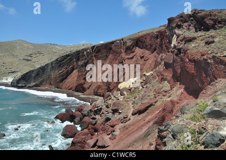 Red Beach, Akrotiri, Santorin, Kykladen, Griechenland Stockfoto