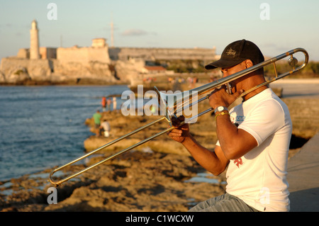 Blick entlang der Malecon Havanna-Kuba Stockfoto