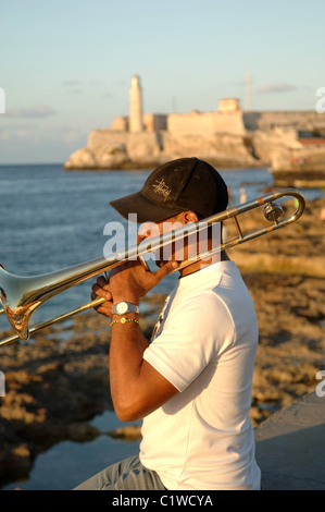 Blick entlang der Malecon Havanna-Kuba Stockfoto