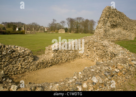 England Hertfordshire Berkhamsted Burgruine Stockfoto