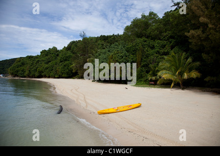 Strand auf Sapi Island, Sabah, Kota Kinabalu, Malaysia Stockfoto