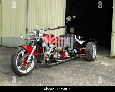 V6-Triebwerken benutzerdefinierte trike Stockfoto